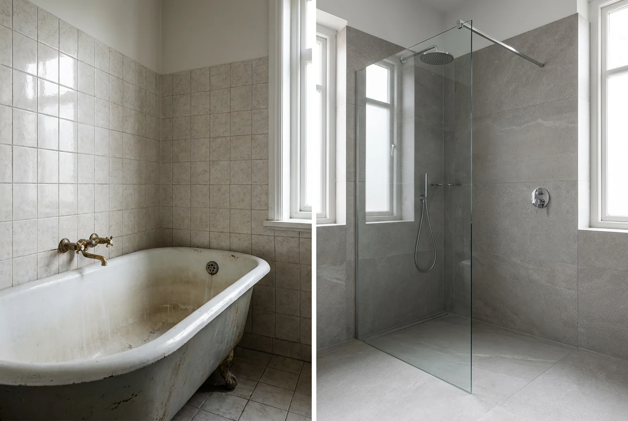 Remplacement de baignoire par douche