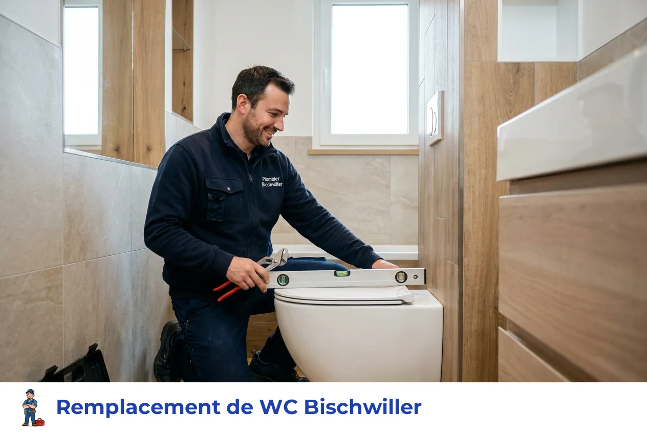 Remplacement de WC à Bischwiller